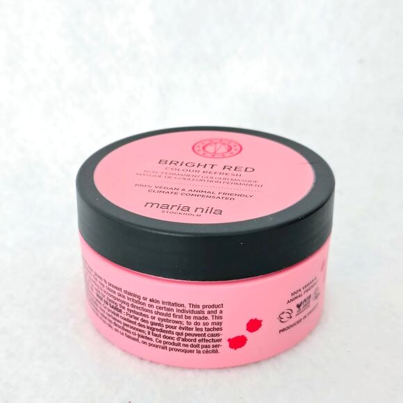 Maria Nila Bright Red Colour Refresh 3.4 oz Non-Permanent Color Masque Cream NEW - Picture 3 of 6
